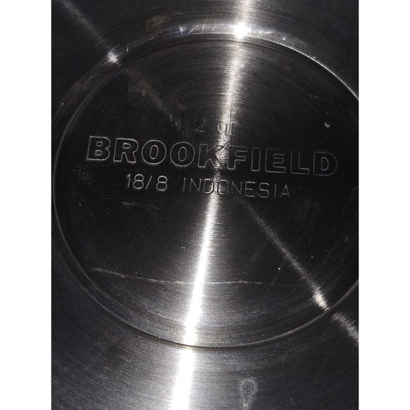 Brookfield Tea Kettle Black Handle 2 Quart Indonesia 18/10 Vintage - Picture 9 of 9